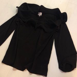 Armani Collezioni Wired Ruffle Top